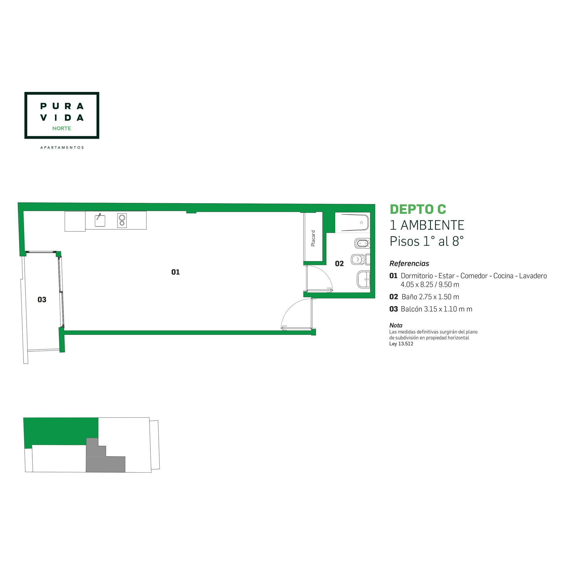Depto Venta Monoambiente Belgrano A Estrenar - 13