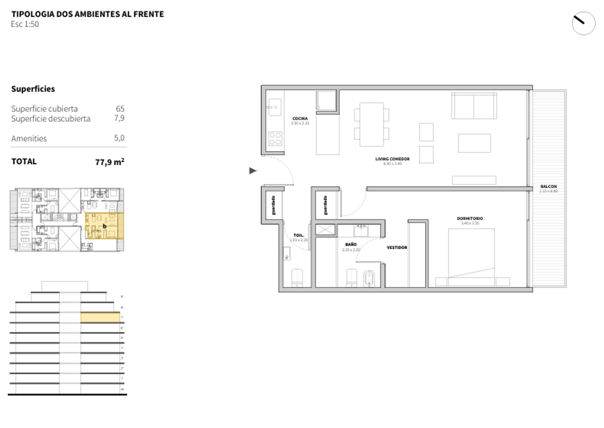 VENTA DOS AMBIENTES BELGRANO - 16