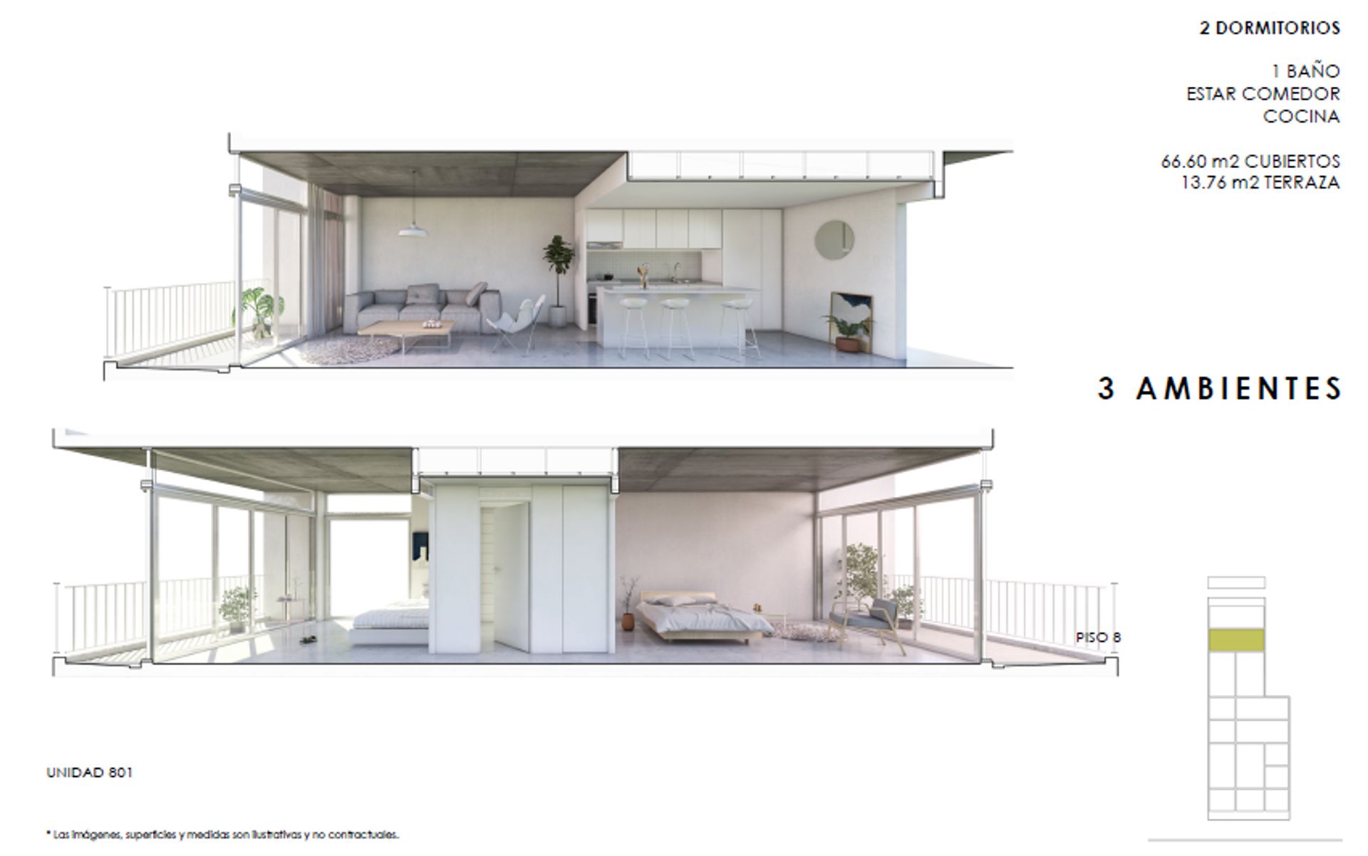 VENTA DEPARTAMENTO 3 AMBIENTES BALCON TERRAZA - 17