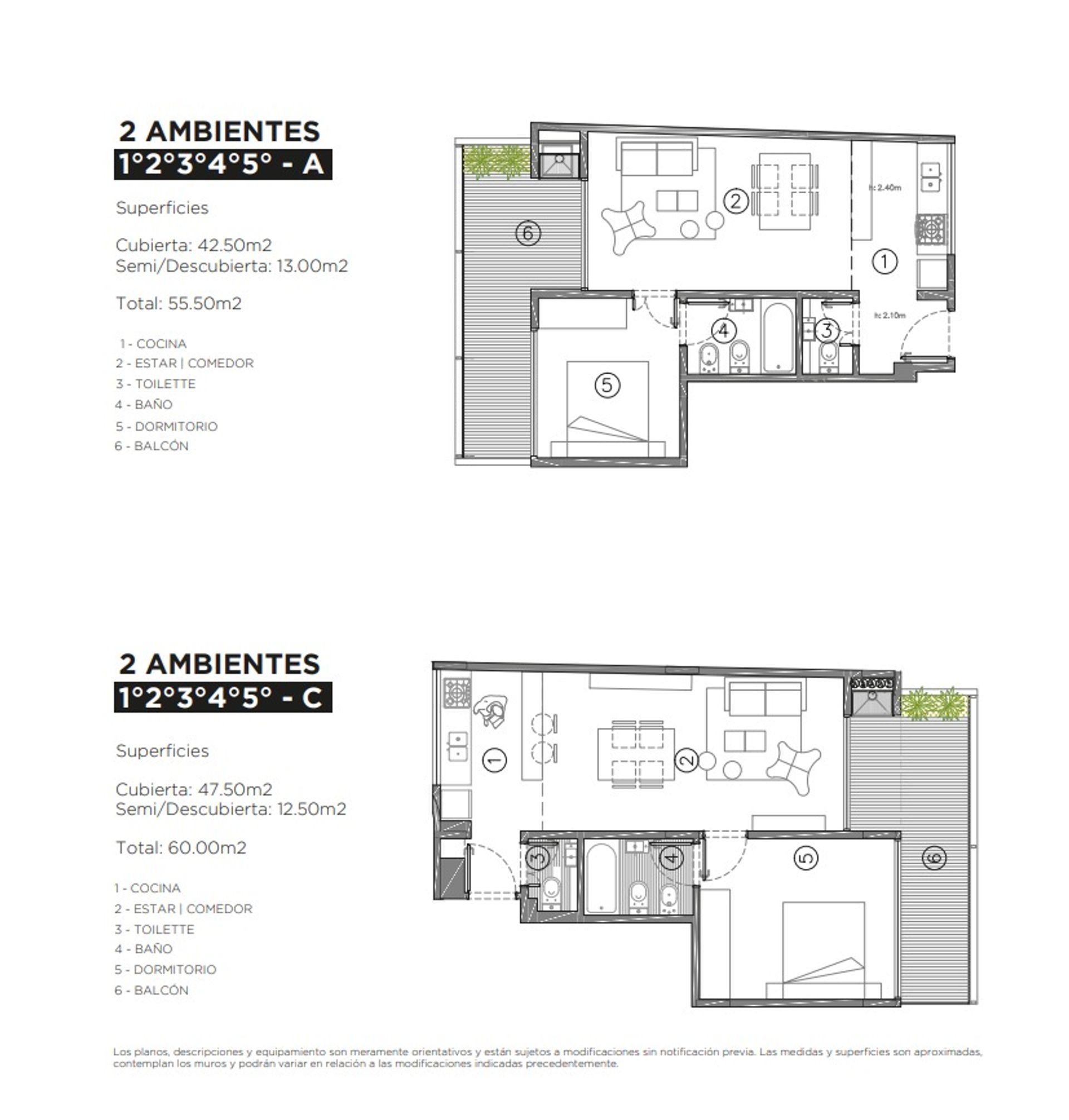 Venta Dpto Monoambiente 6 Piso bc&oacute;n terraza Devoto - 10