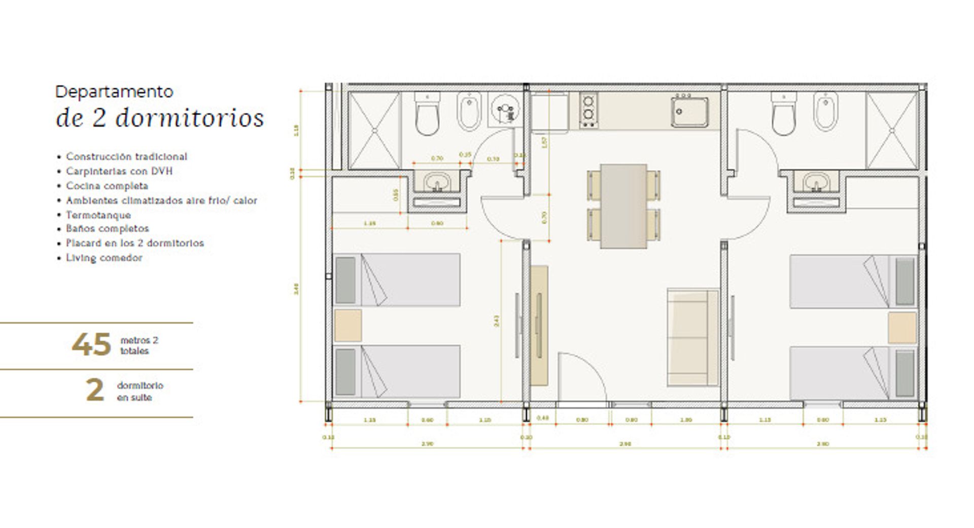 EN VENTA DPTO 1 DORMITORIO EN AÑELO SUITES - 7