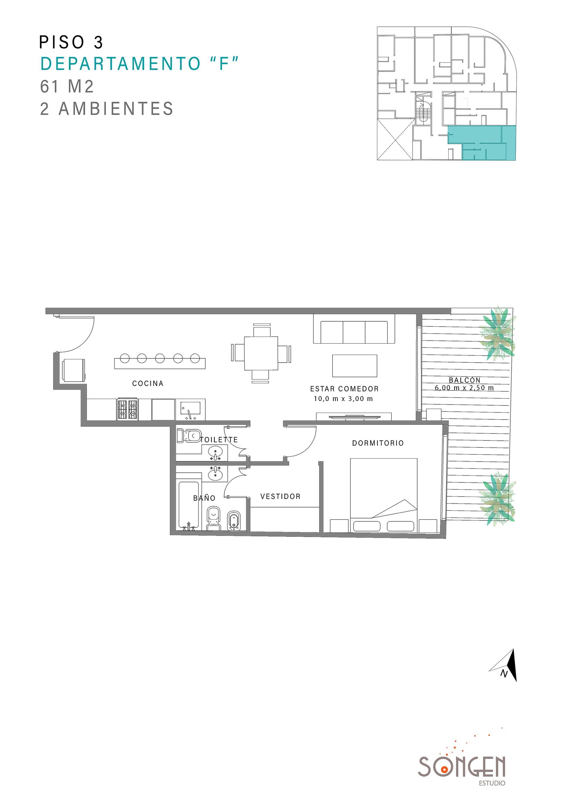 Depto 2 amb Venta Caballito Full Amenities - 2