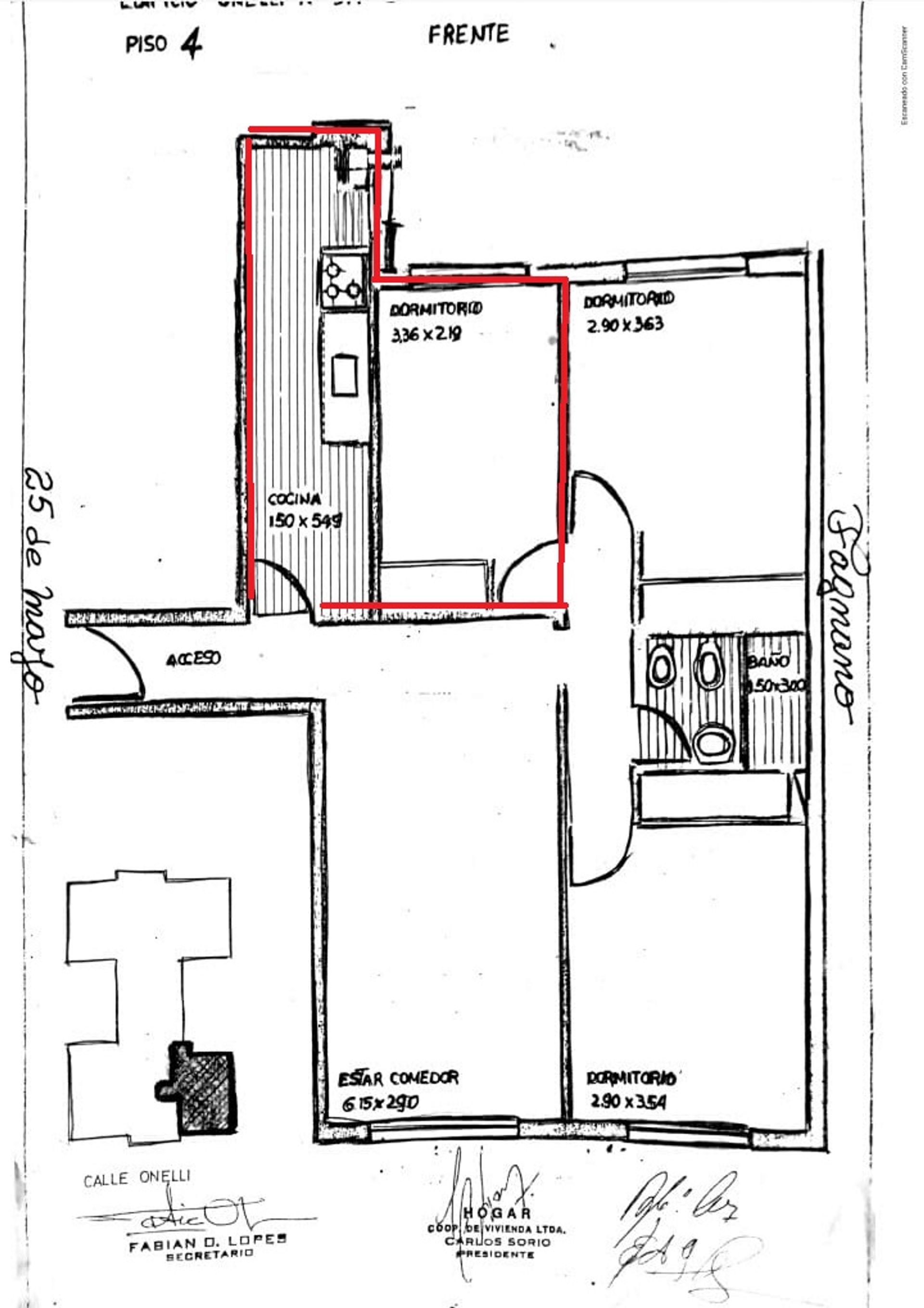 Departamento de 3 dormitorios sobre calle Onelli - 6