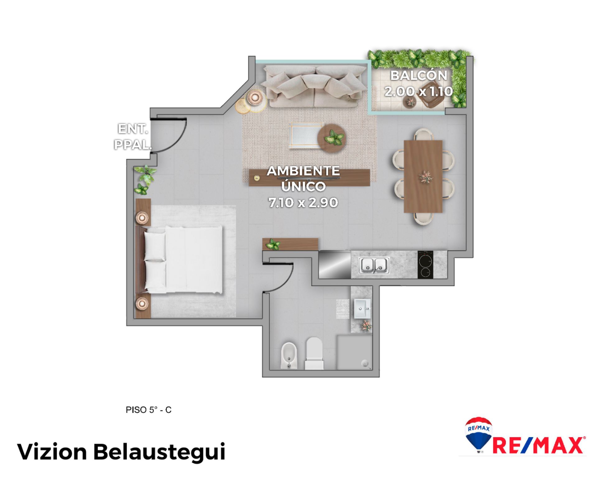 Dpto monoambiente en venta Villa Crespo con balcón - 17