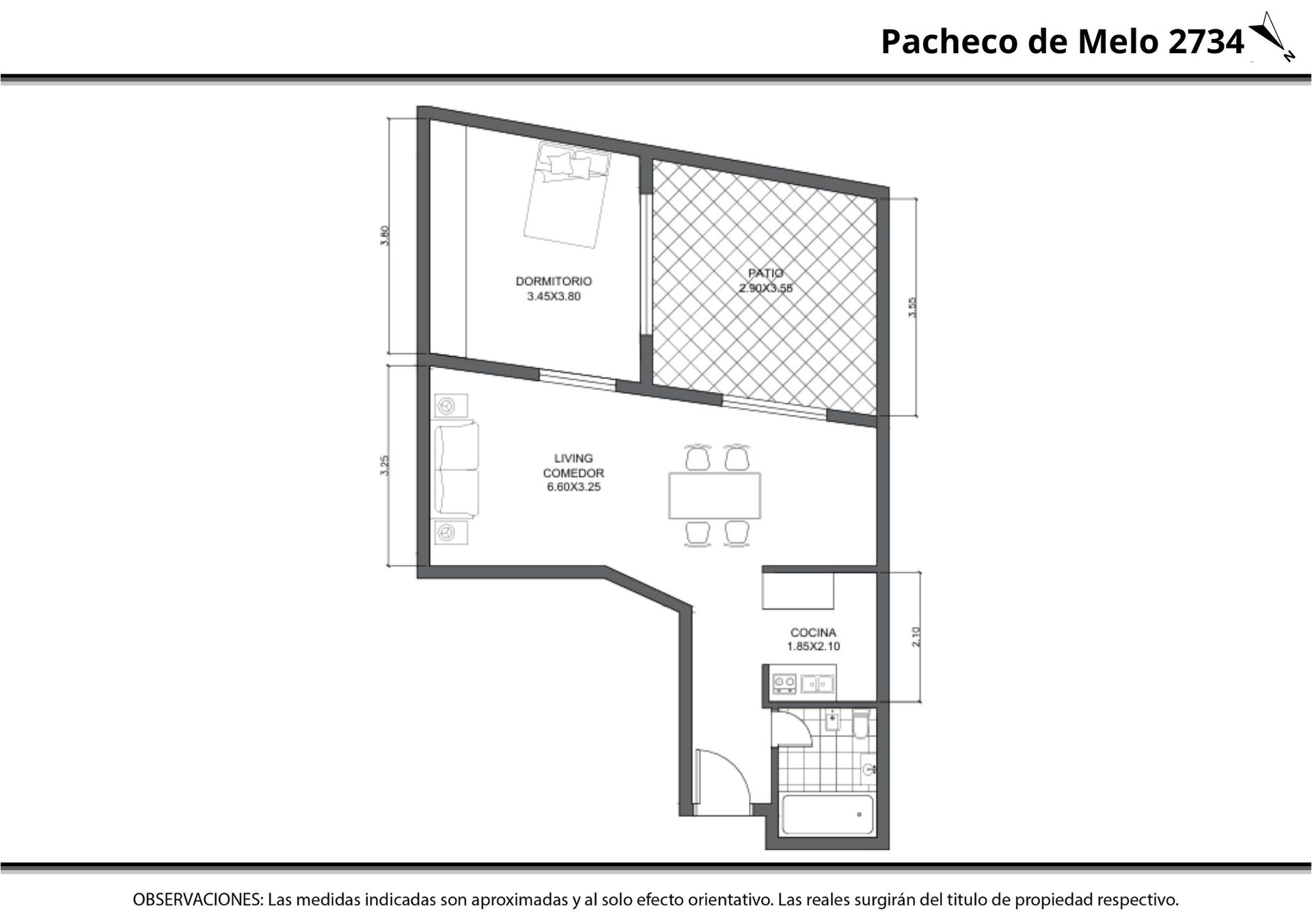 Departamento 2 Amb Venta en Recoleta con Patio - 7