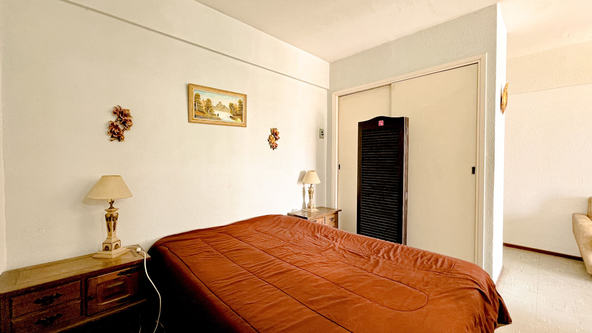 Venta monoambiente frente, balcón y vista al mar - 6