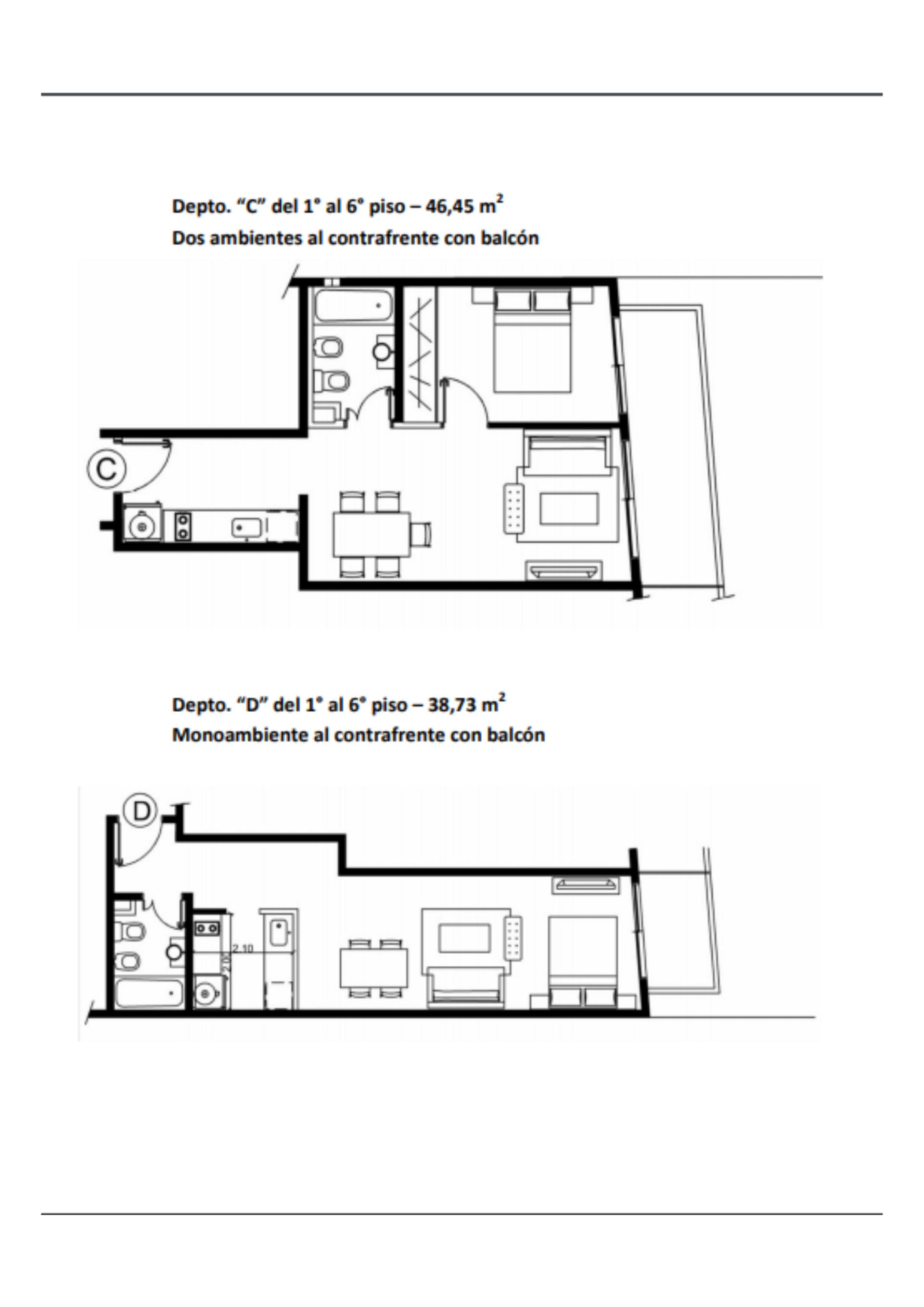 VENTA DEPARTAMENTO MONOAMB- BALCÓN-POZO-ALMAGRO - 18