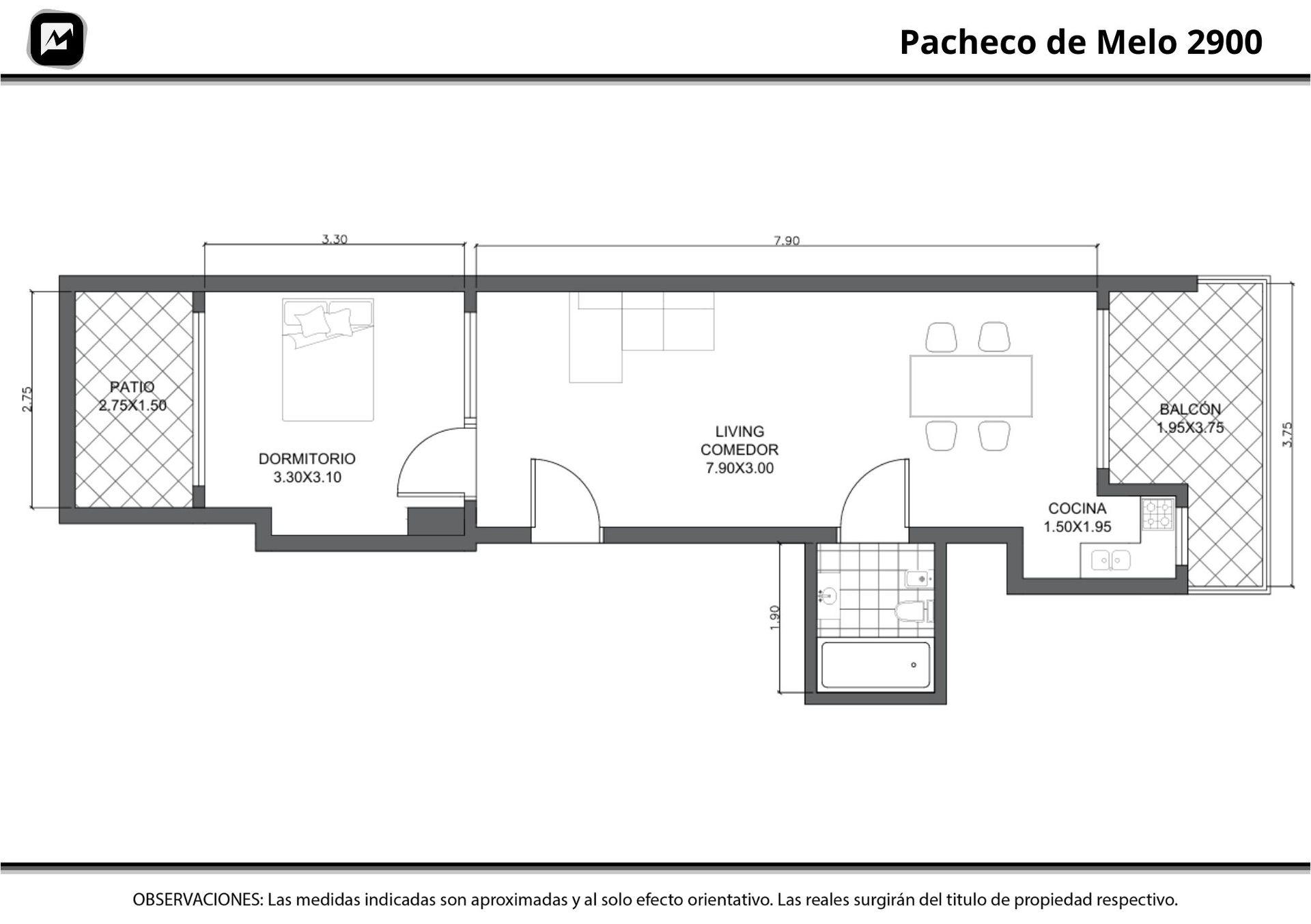 Departamento 2 Ambientes Venta Recoleta Piscina - 8