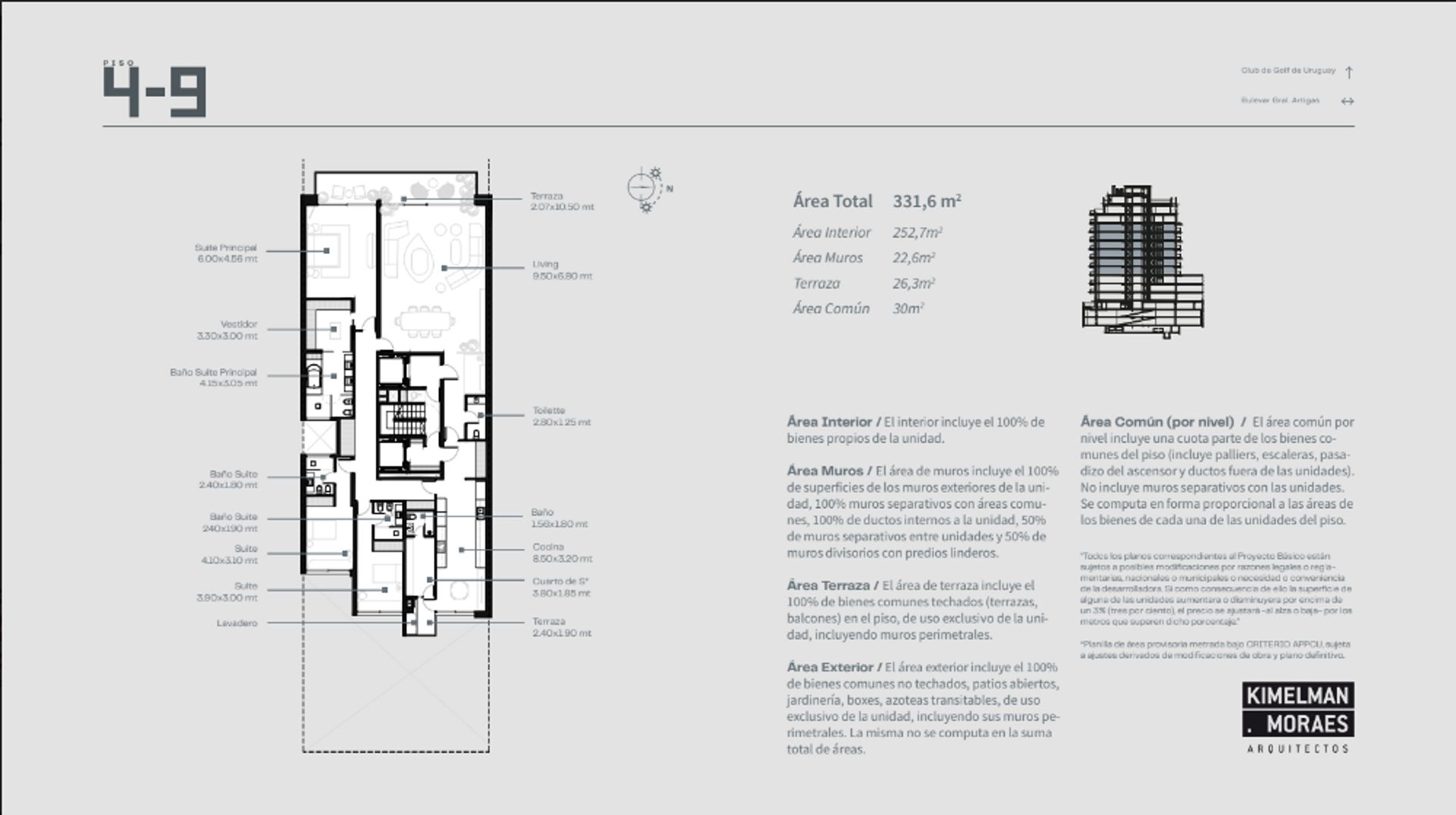 VENTA APTO PREMIUM 3 DORM Y SERV PUNTA CARRETAS - 12