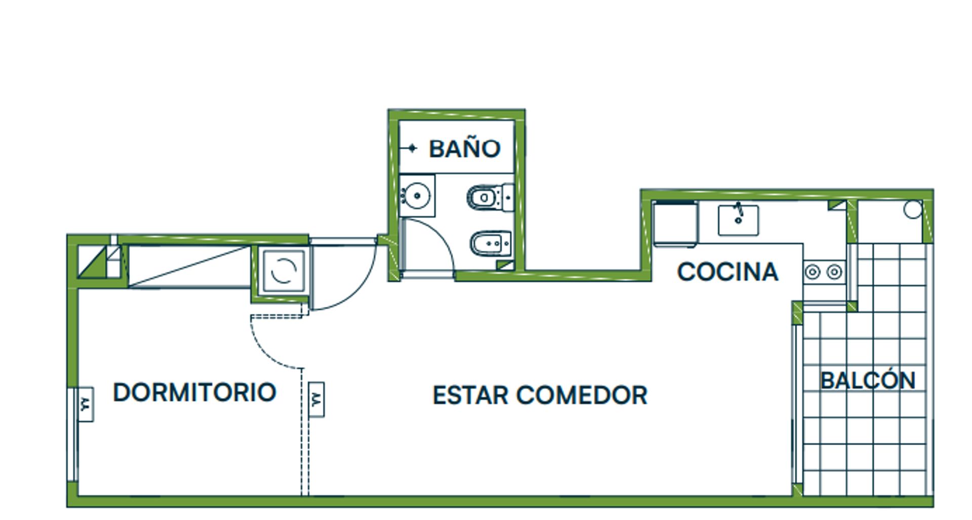 Departamento 2 AMB, En Construccion, en Caseros - 5