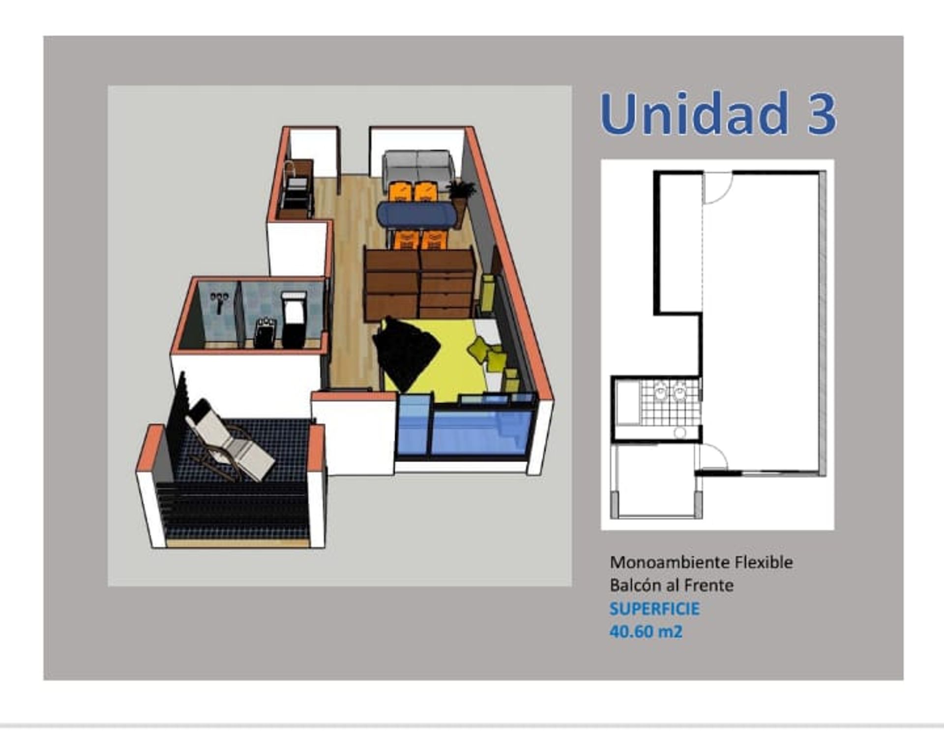 Venta monoambiente c/balc&oacute;n San Martin - 11
